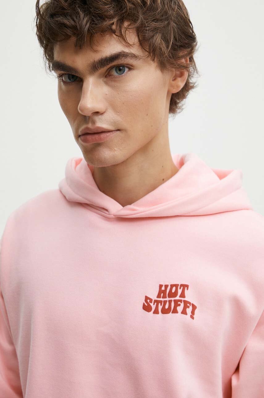 Μπλούζα Kaotiko χρώμα: ροζ, με κουκούλα, AM095-01-G002 φωτογραφία