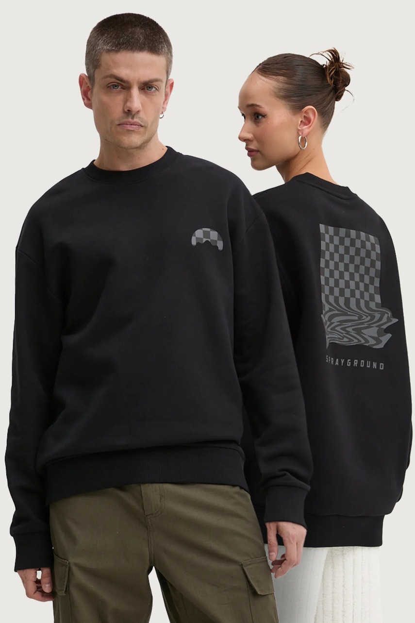 Sprayground hanorac de bumbac culoarea negru, cu imprimeu, SP665