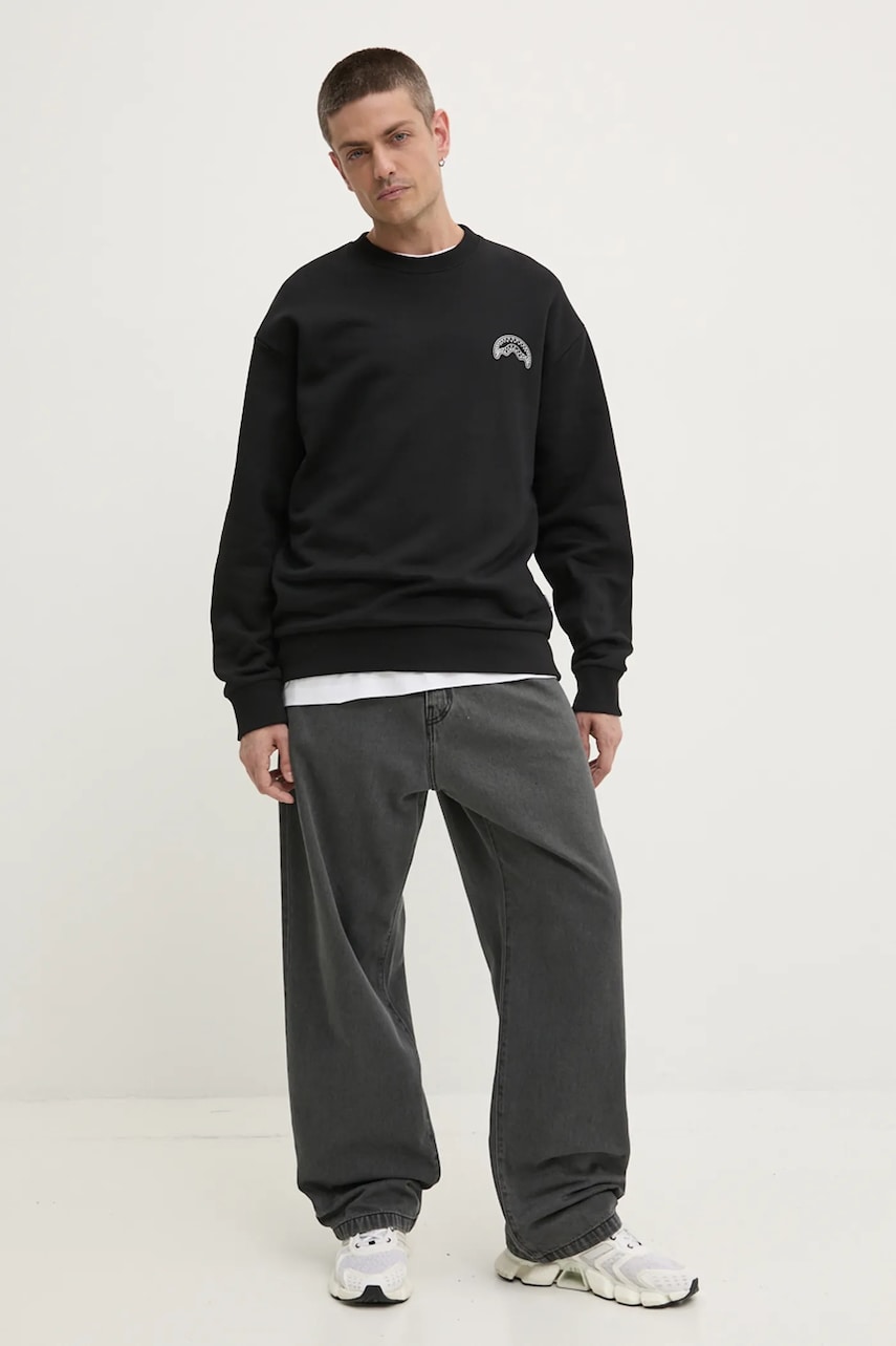 Кофта Sprayground цвет чёрный с принтом SP668 Кофта Sprayground цвет чёрный с принтом SP668