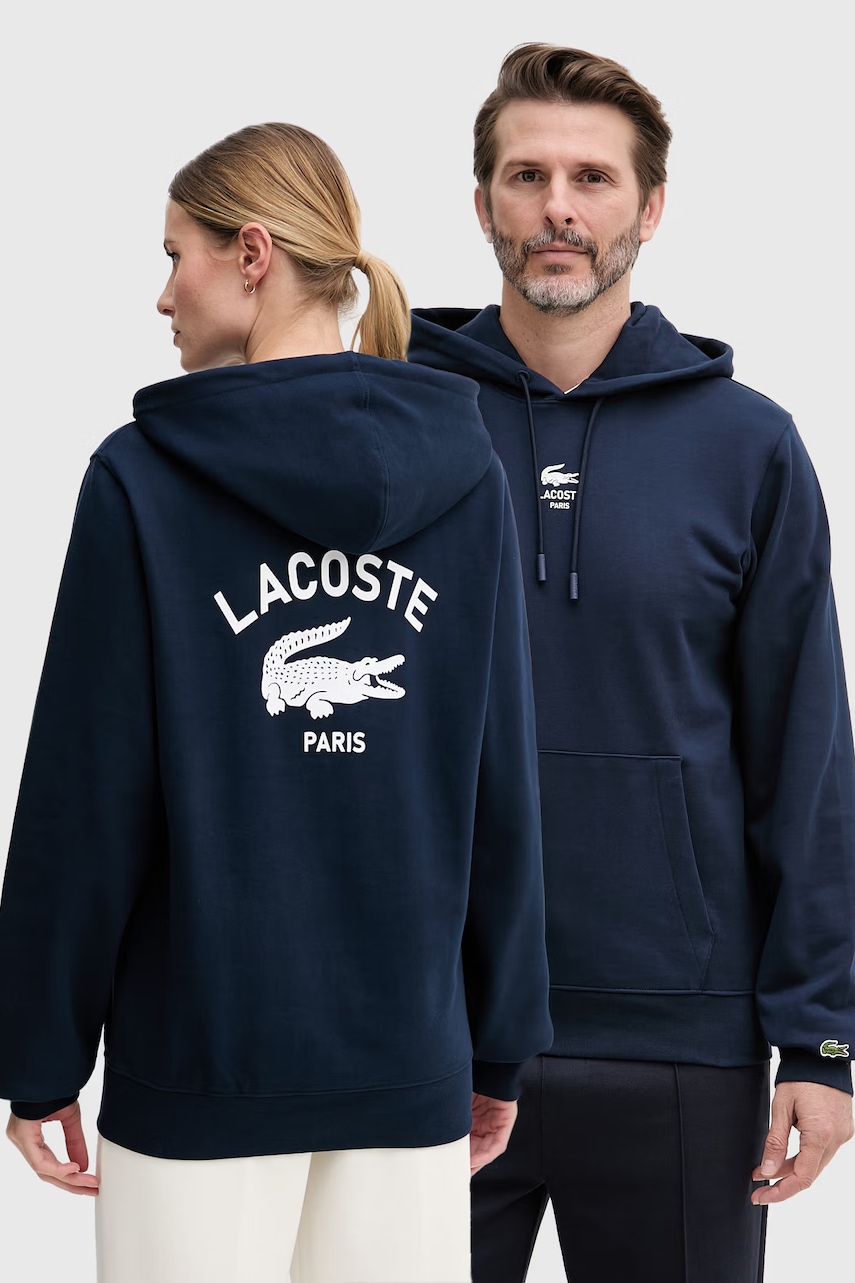Lacoste hanorac cu glugă din bumbac