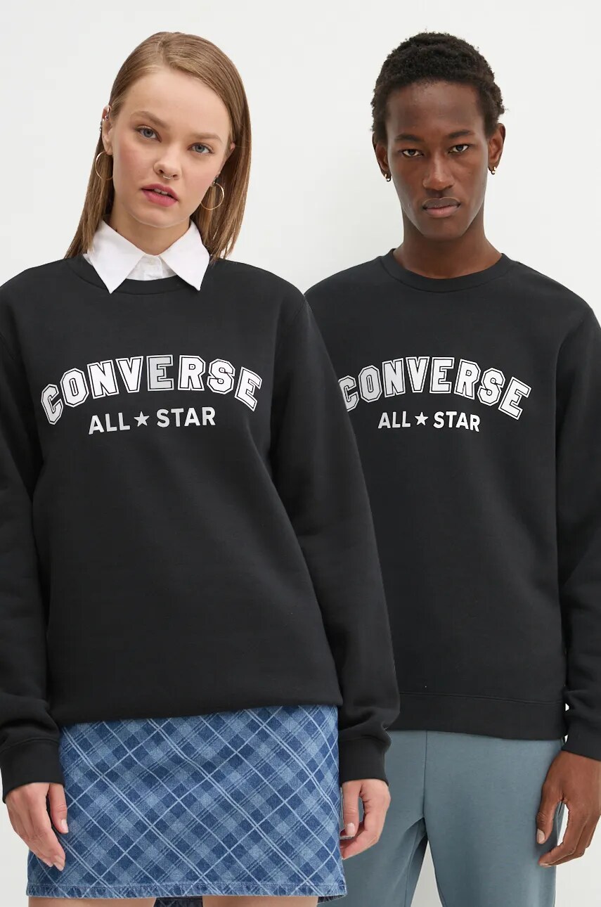 

Суичър Converse в черно с принт 10025422-A01, Черен