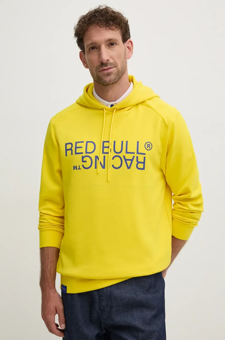 Кофта Red Bull Racing x Pepe Jeans Red Bull Racing x Pepe Jeans цвет жёлтый с капюшоном с принтом RU580001 Кофта Red Bull Racing x Pepe Jeans Red Bull Racing x Pepe Jeans цвет жёлтый с капюшоном с принтом RU580001