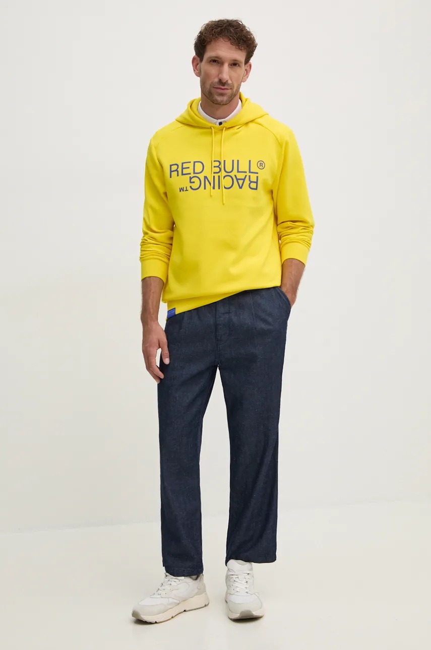 Μπλούζα Red Bull Racing x Pepe Jeans χρώμα: κίτρινο, με κουκούλα, RU580001 φωτογραφία