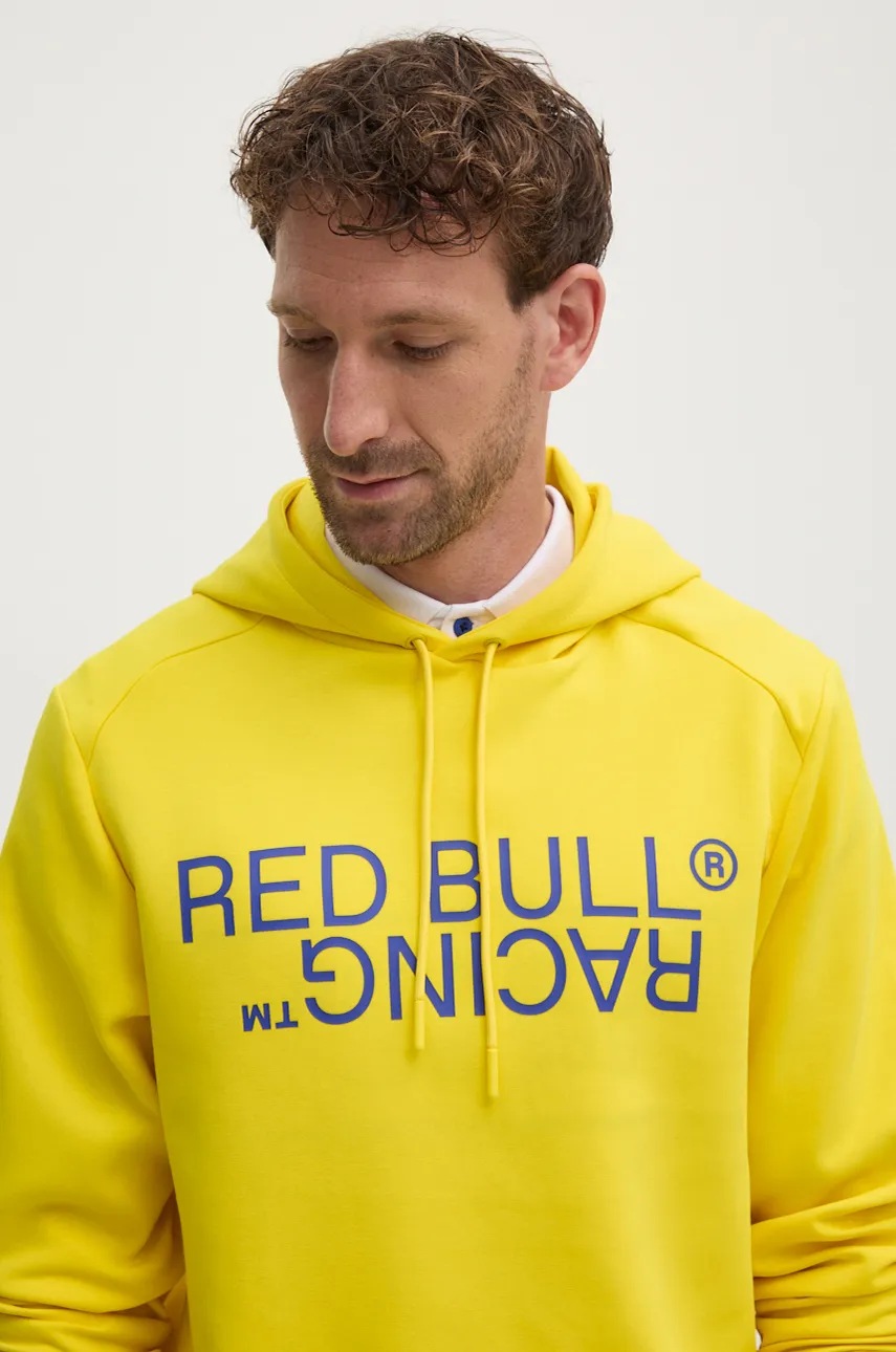 Μπλούζα Red Bull Racing x Pepe Jeans χρώμα: κίτρινο, με κουκούλα, RU580001 φωτογραφία