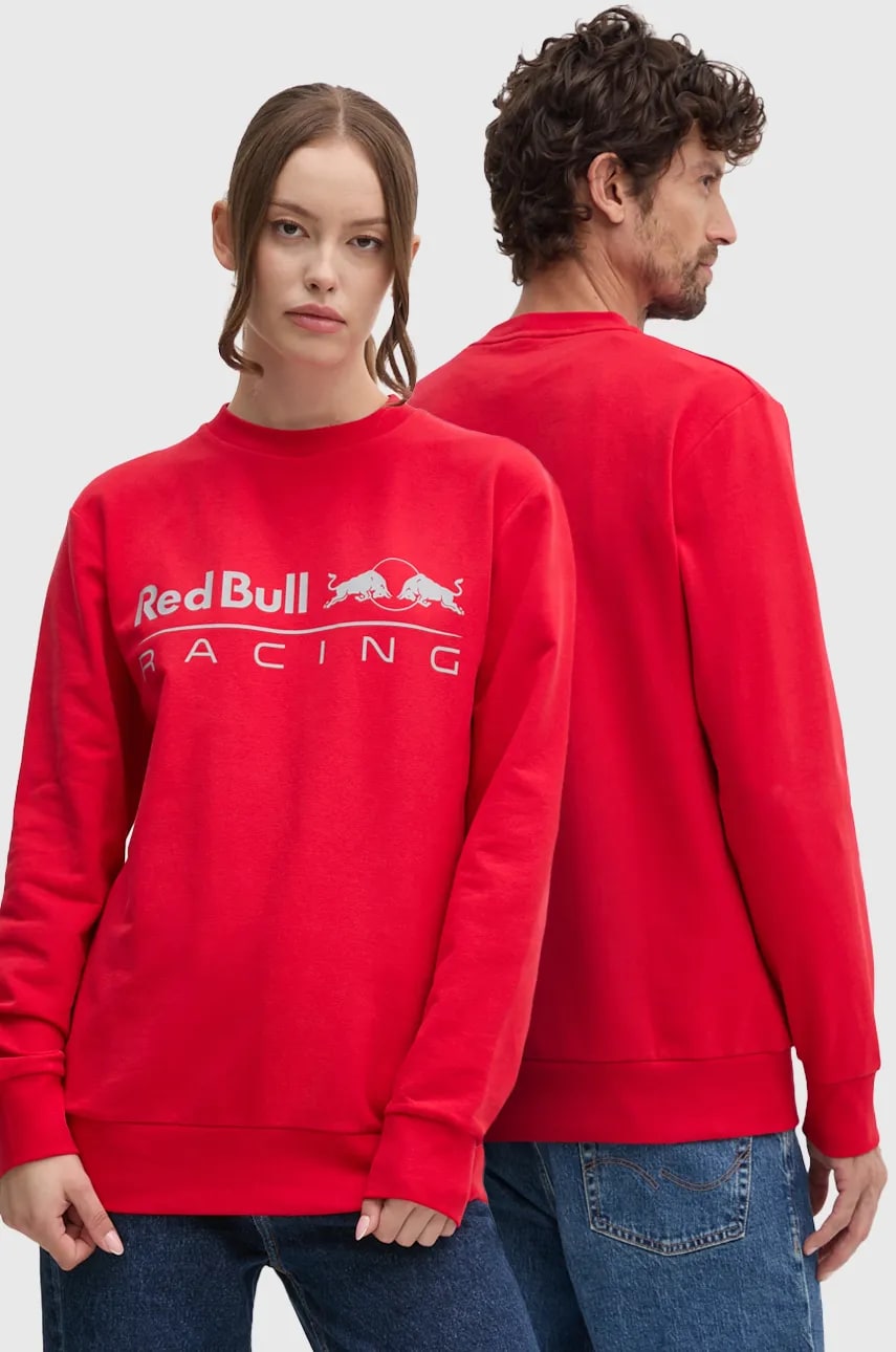 Pepe Jeans bluză Red Bull Racing x Pepe Jeans culoarea roșu, cu imprimeu, RU580002 Pepe Jeans bluză Red Bull Racing x Pepe Jeans culoarea roșu, cu imprimeu, RU580002