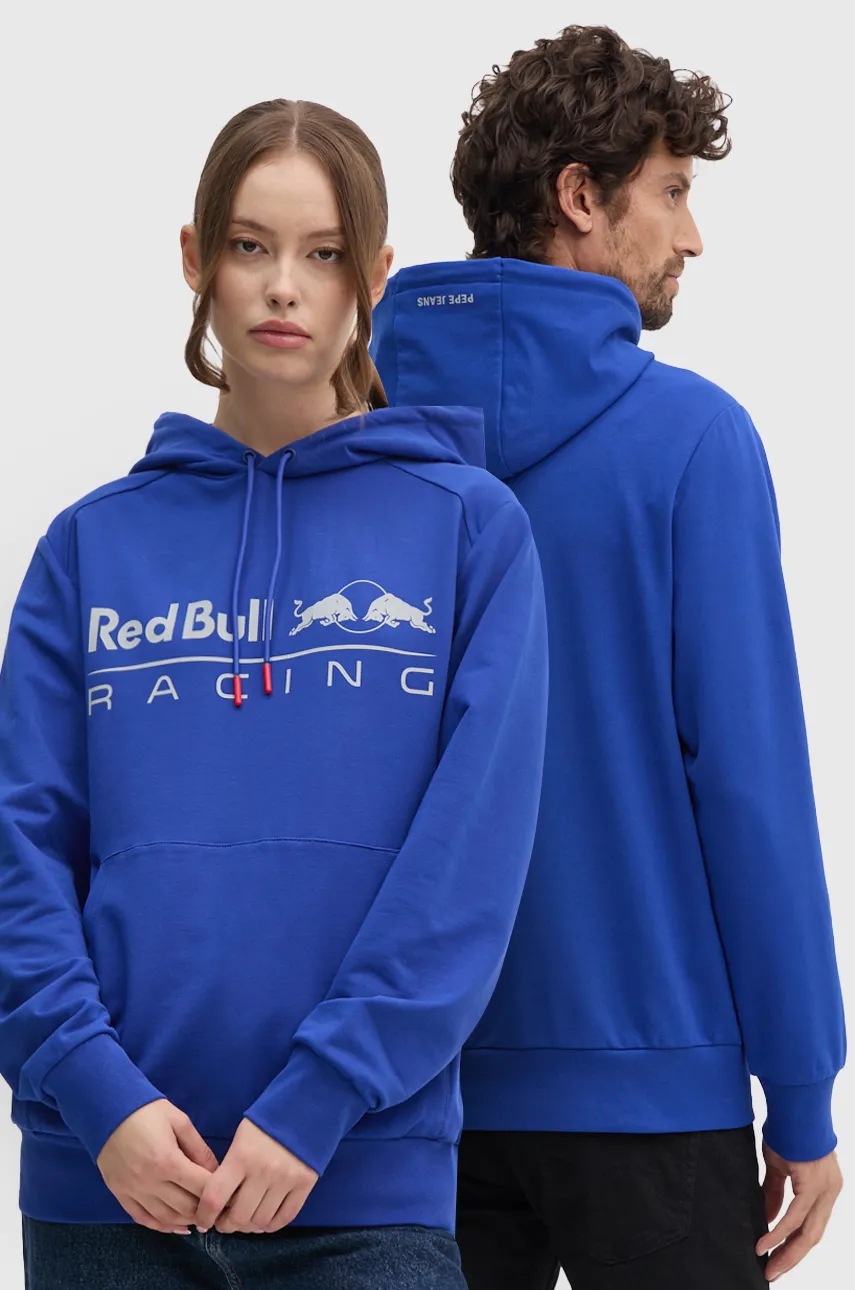 

Суичър Red Bull Racing x Pepe Jeans в синьо с качулка с принт RU580003, Син