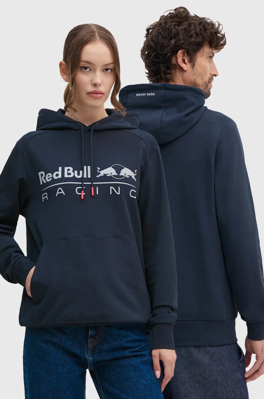 

Суичър Red Bull Racing x Pepe Jeans в тъмносиньо с качулка с принт RU580003, Тъмносин