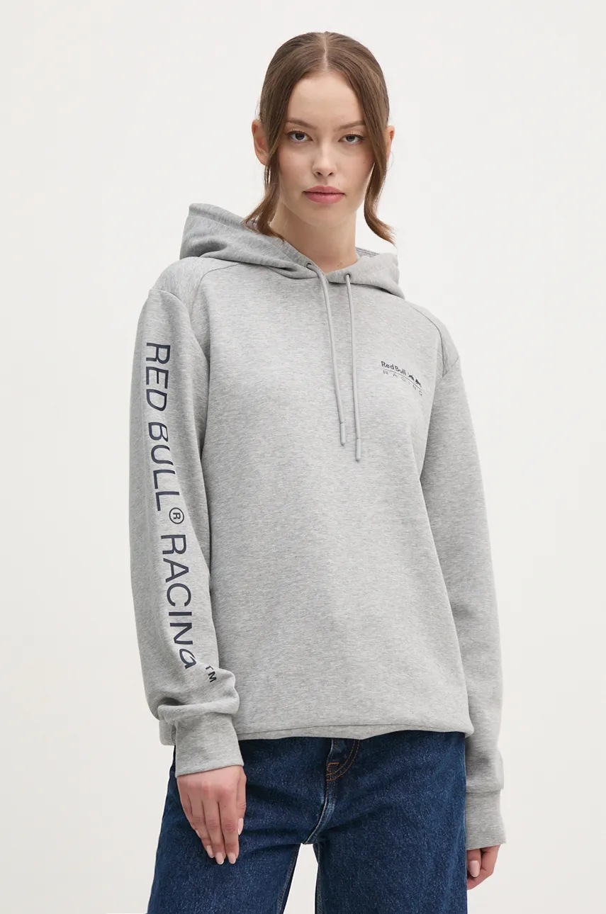 Μπλούζα Red Bull Racing x Pepe Jeans χρώμα: γκρι, με κουκούλα, RU580006 φωτογραφία