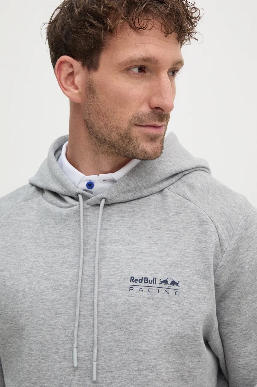 Μπλούζα Red Bull Racing x Pepe Jeans χρώμα: γκρι, με κουκούλα, RU580006 φωτογραφία