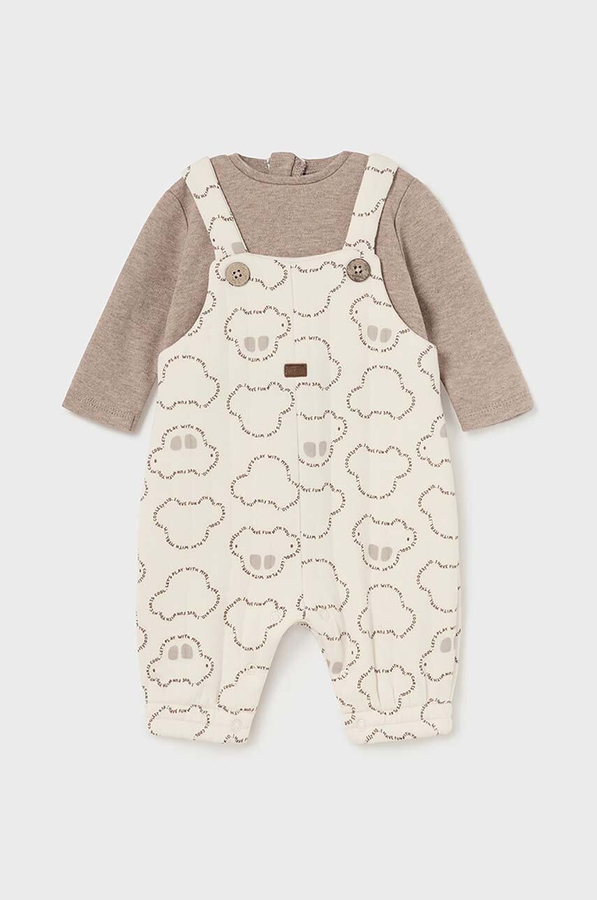 

Бебешки къс гащеризон Mayoral Newborn 2619, Бежов