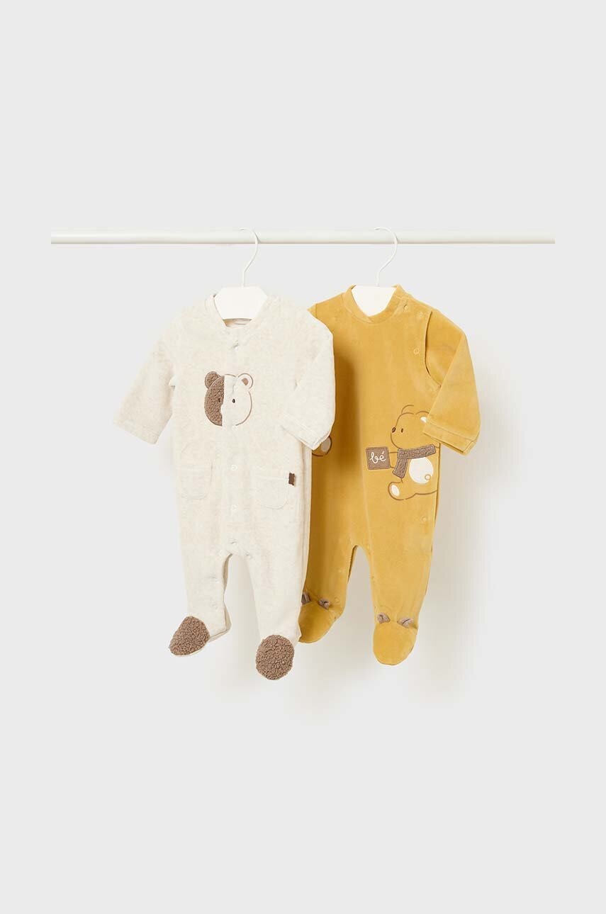 

Бебешки ританки Mayoral Newborn (2 броя) 2794, Жълт