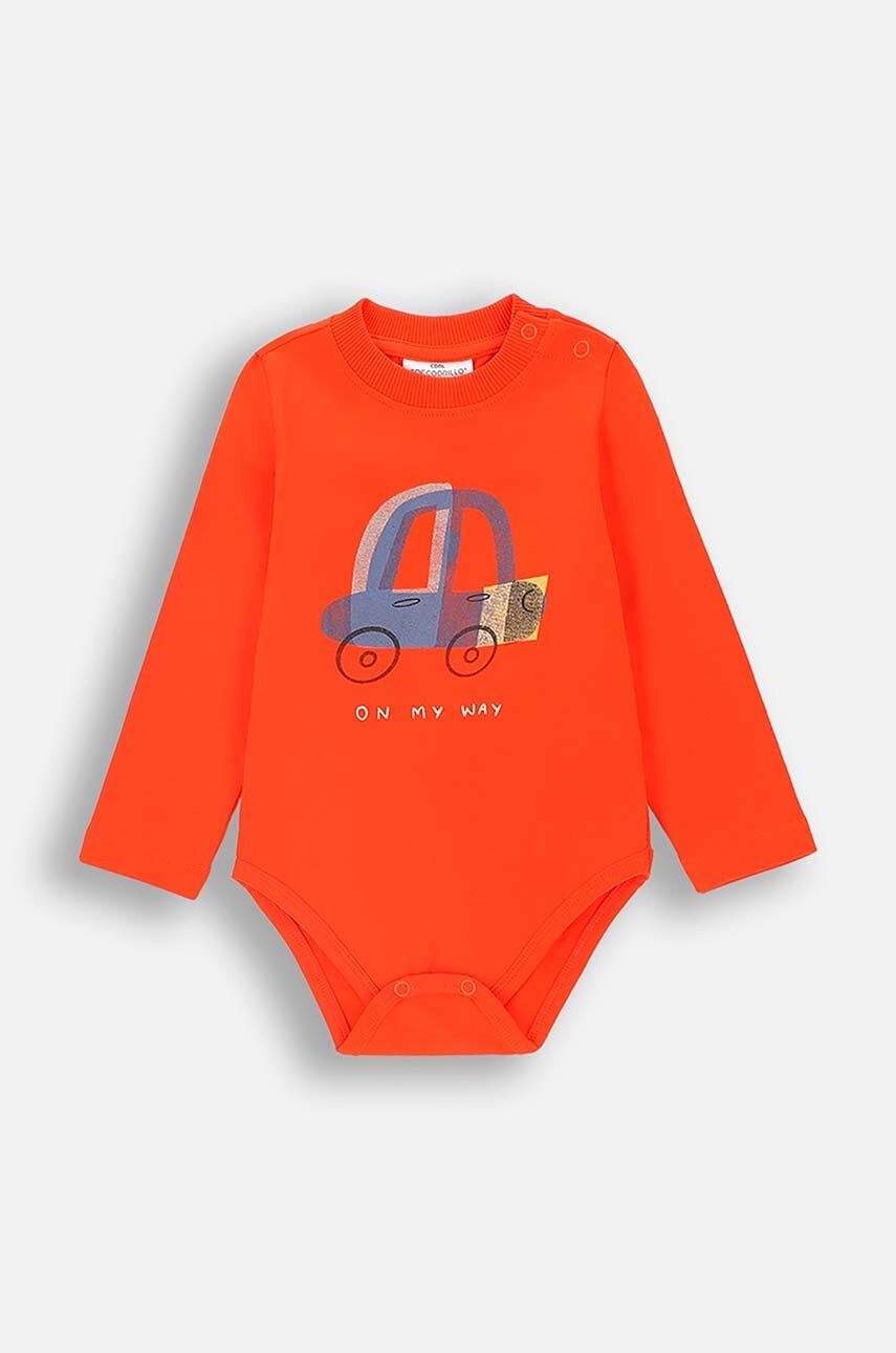 

Бебешко боди Coccodrillo MY WAY BOY NEWBORN, Червен