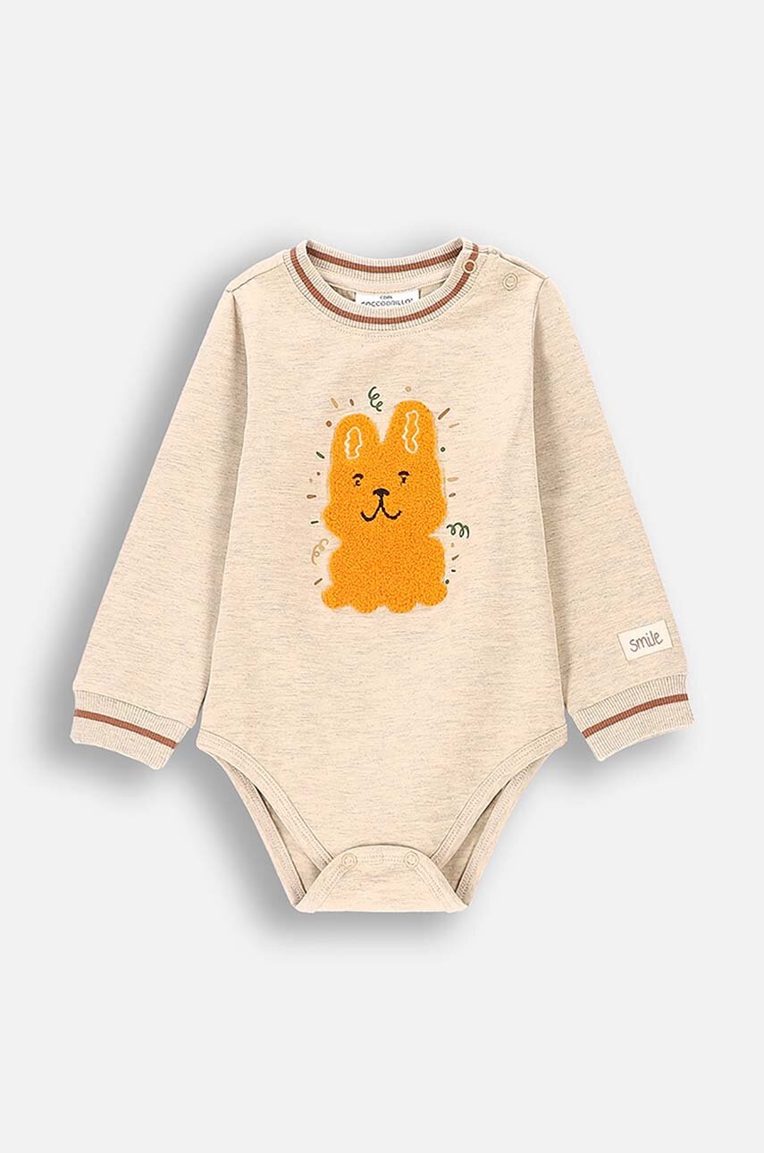 

Бебешко боди Coccodrillo SMILE BOY NEWBORN, Бежов