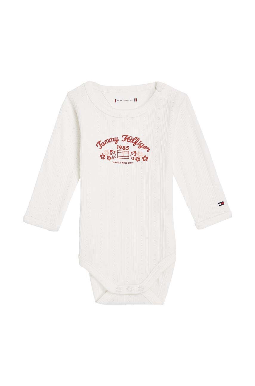 Levně Bavlněné kojenecké body Tommy Hilfiger KN0KN01896