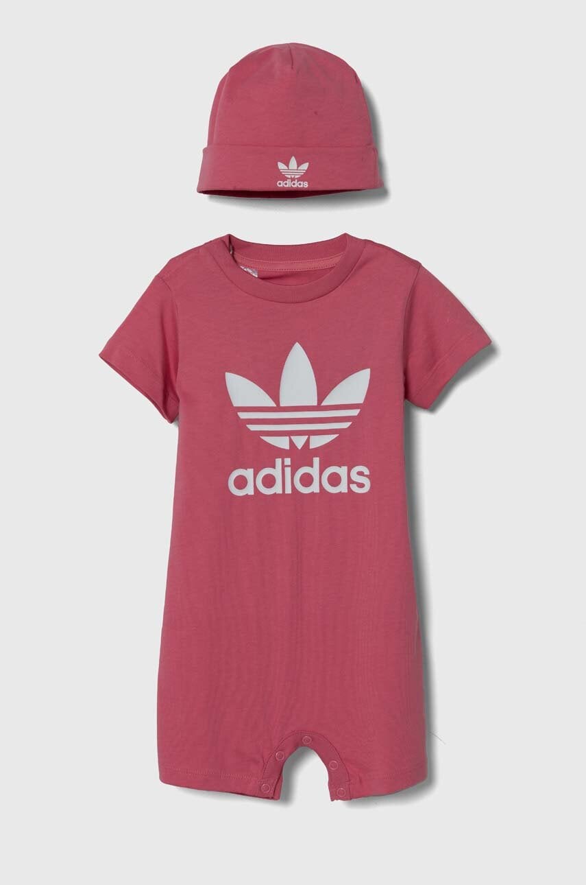 adidas Originals salopete bebelusi din bumbac GIFT SET IY0748