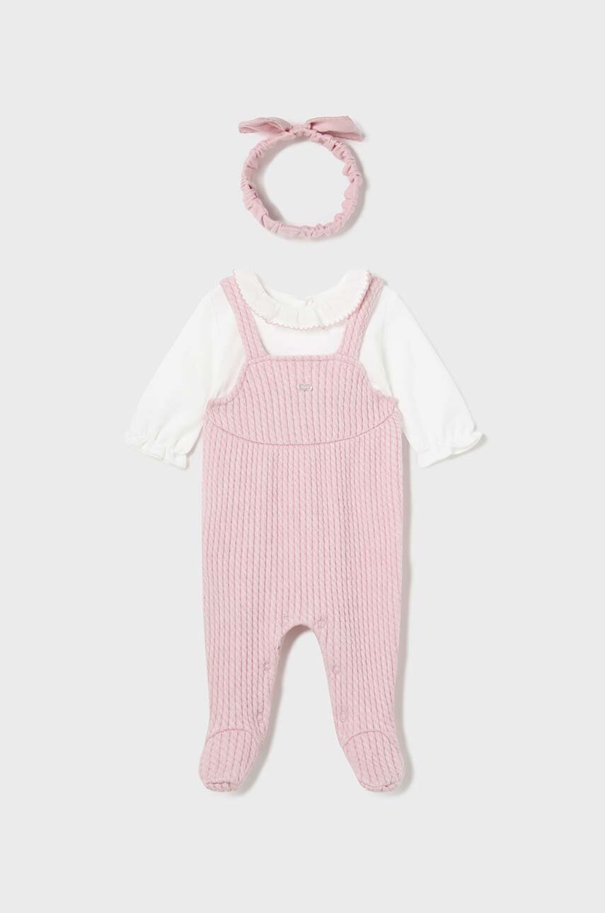 

Бебешки ританки Mayoral Newborn 2602, Розов