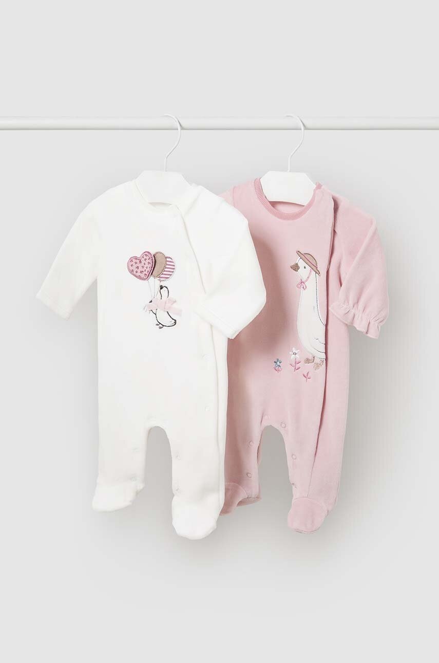 

Бебешки ританки Mayoral Newborn (2 броя) 2781, Розов