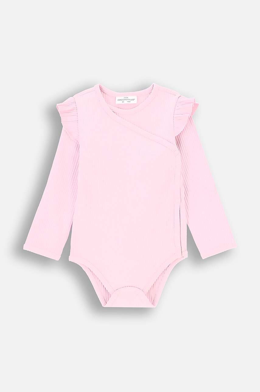 

Бебешко боди Coccodrillo PASTELOVE GIRL NEWBORN, Розов