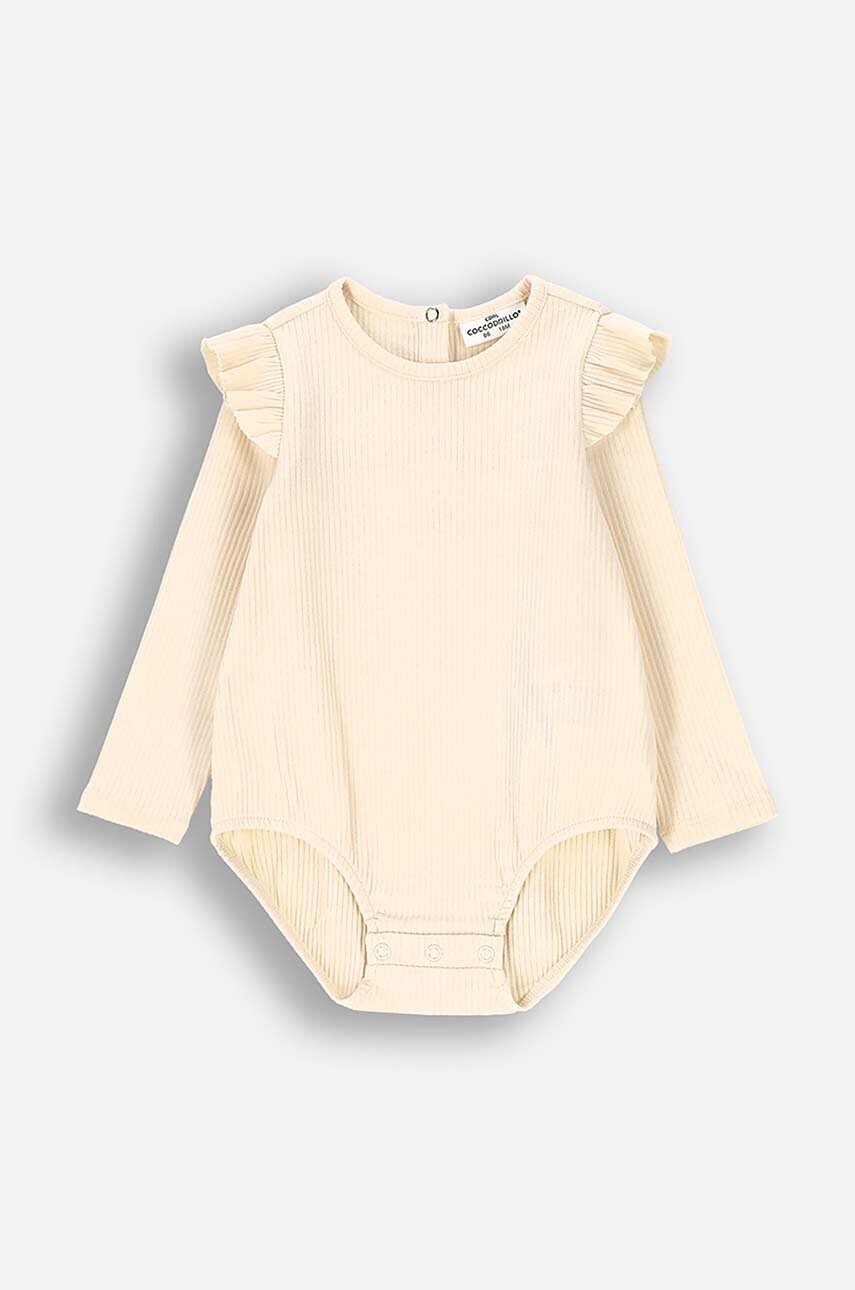 

Бебешко боди Coccodrillo FLOWERS GIRL NEWBORN, Бежов
