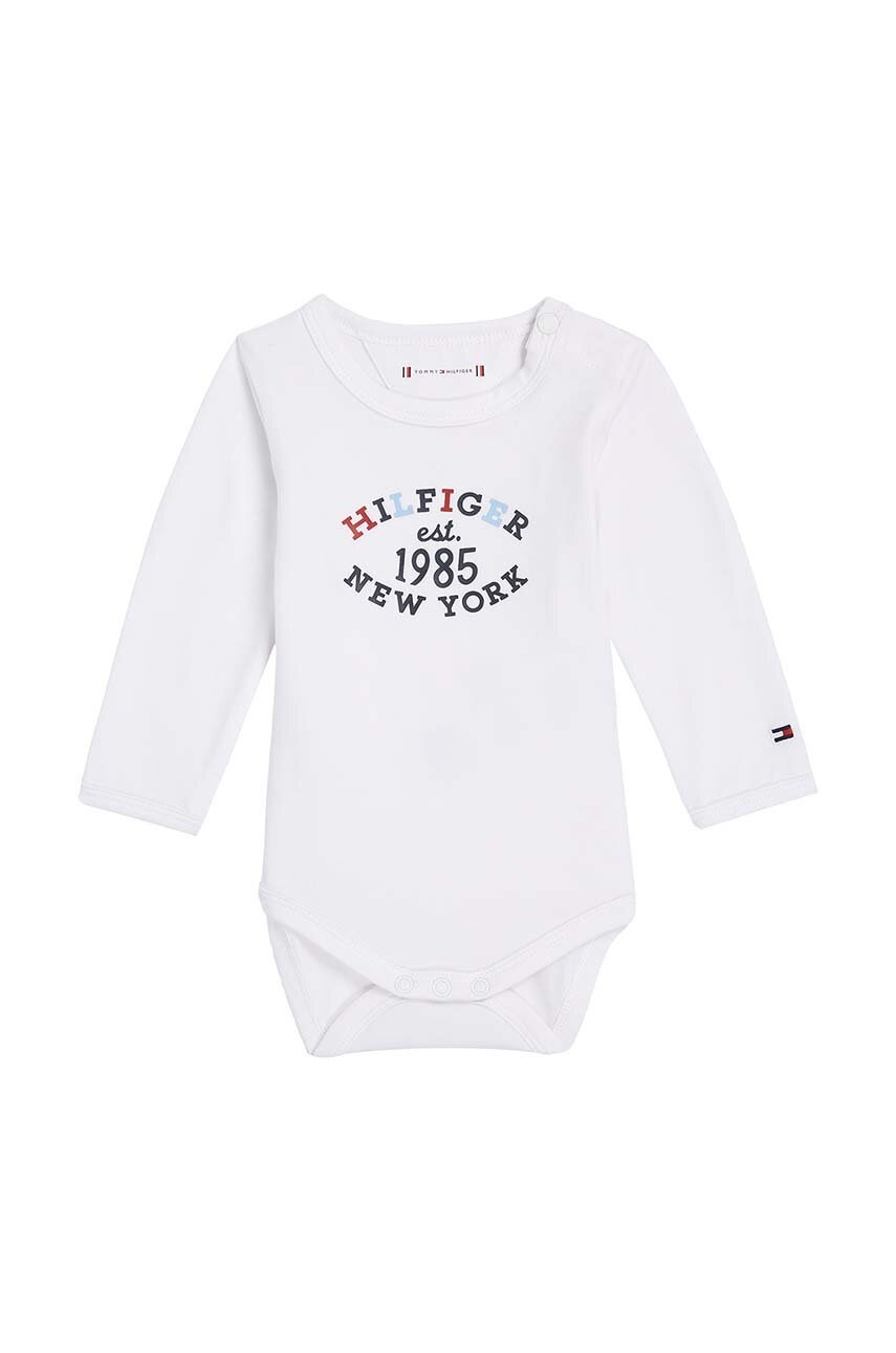 

Бебешко боди Tommy Hilfiger KN0KN01867, Бял