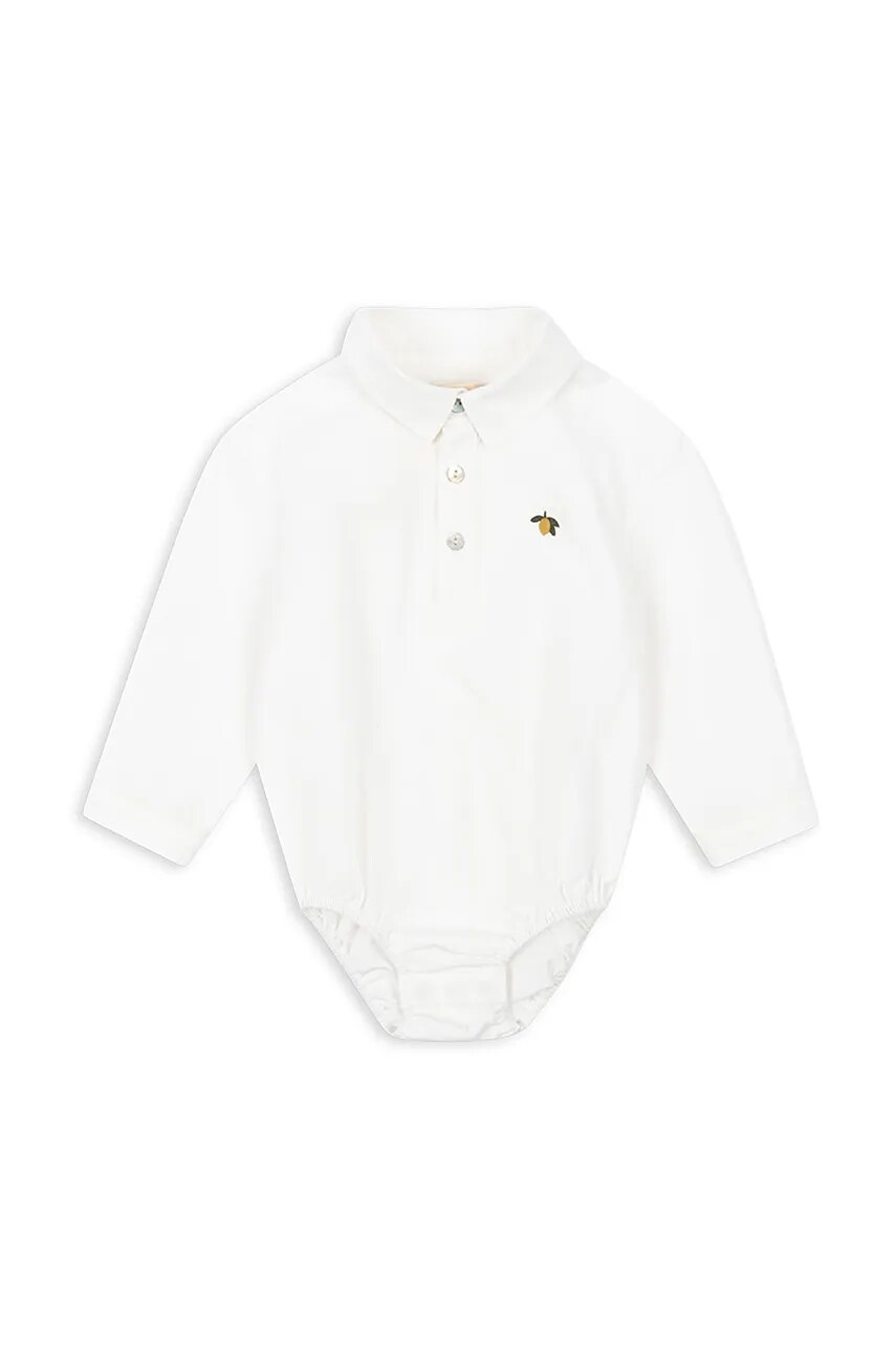 Levně Bavlněné kojenecké body Konges Sløjd ROLF BABY SHIRT GOTS KS102087