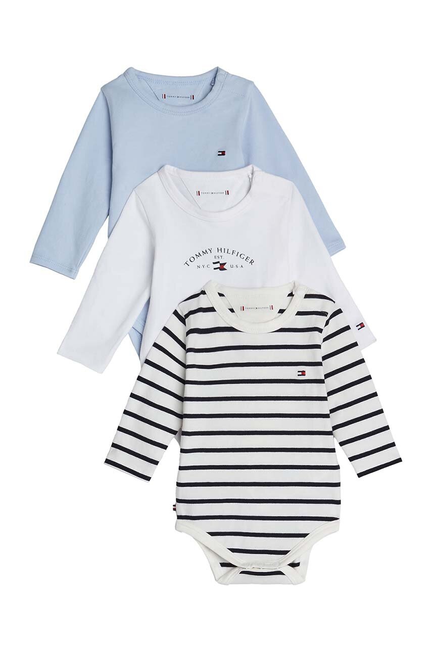 

Бебешко боди Tommy Hilfiger (3 броя) KN0KN01949, Черен