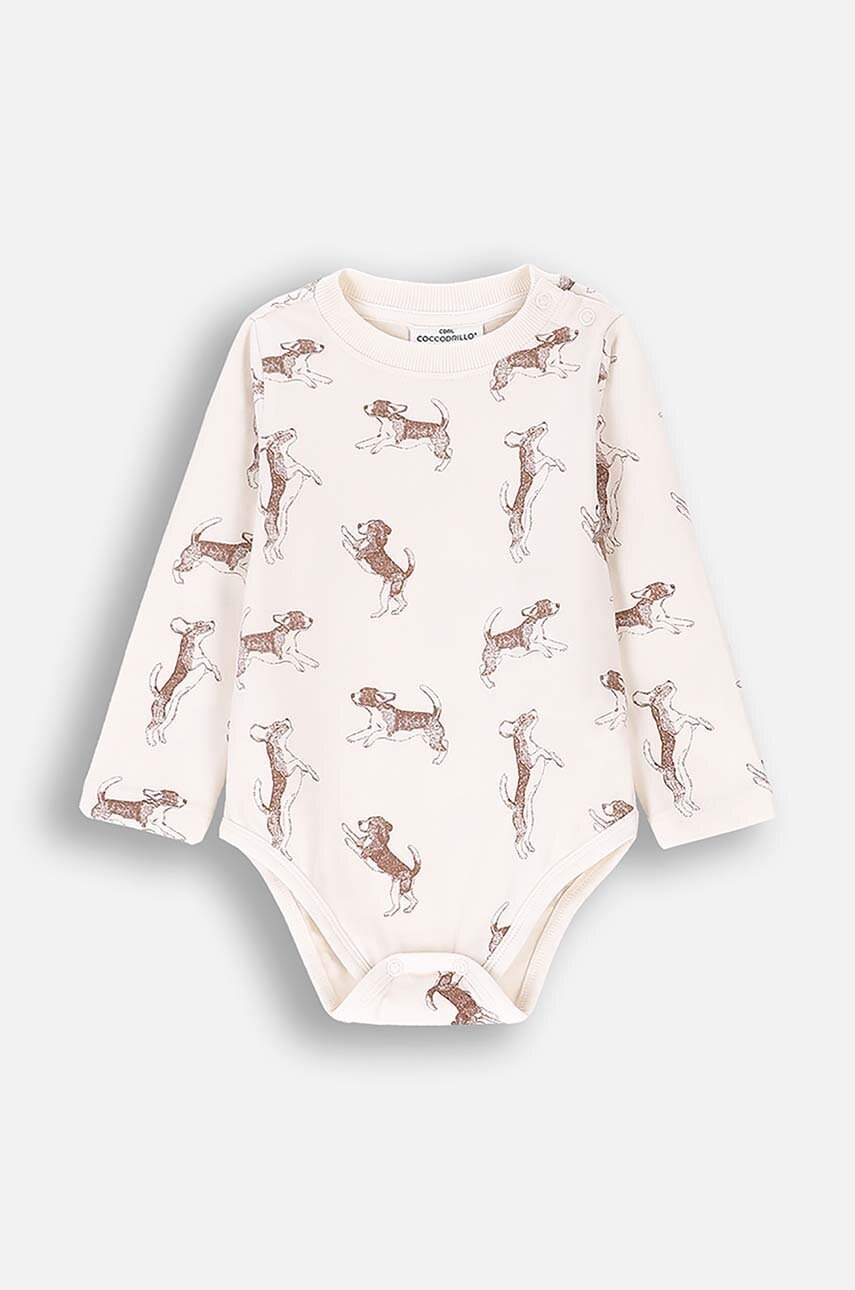 

Бебешко боди Coccodrillo FRIENDS TOGETHER BOY NEWBORN, Бежов