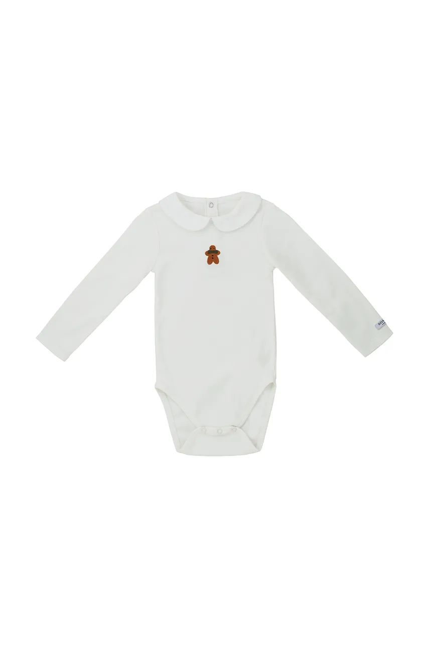 Donsje body din bumbac pentru bebelusi Kris Bodysuit Gingerbread 3034001