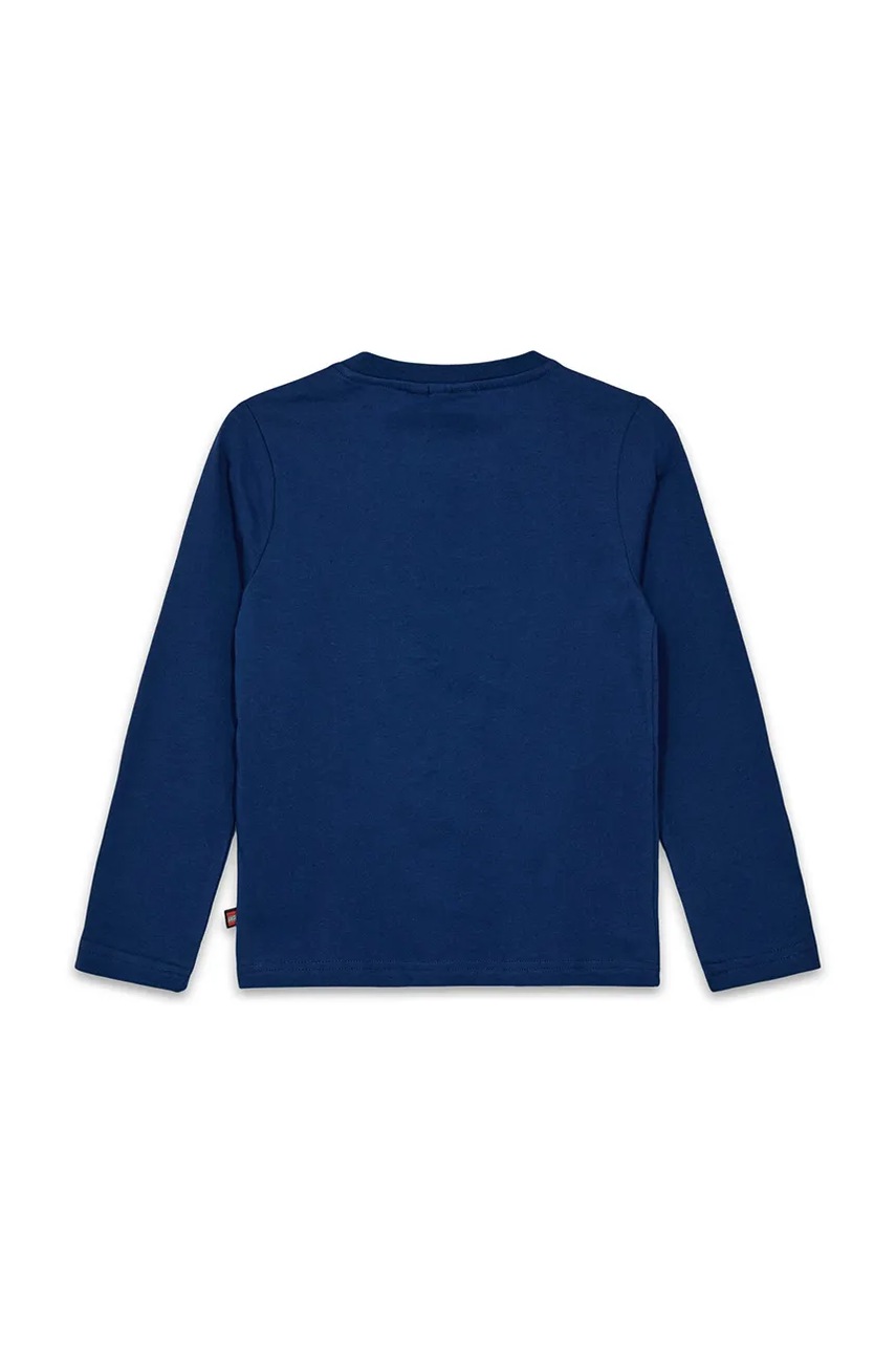 Хлопковый детский лонгслив Lego LWTANO 605 цвет синий с принтом 12011325 Хлопковый детский лонгслив Lego LWTANO 605 цвет синий с принтом 12011325