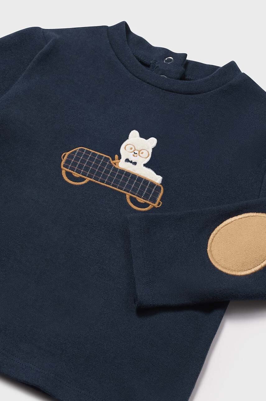 Лонгслив для младенцев Mayoral цвет синий с принтом 2031