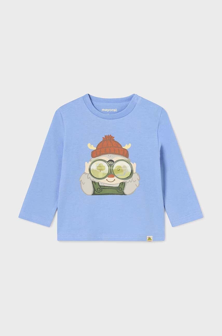 Mayoral longsleeve din bumbac pentru bebeluși cu imprimeu, 2036
