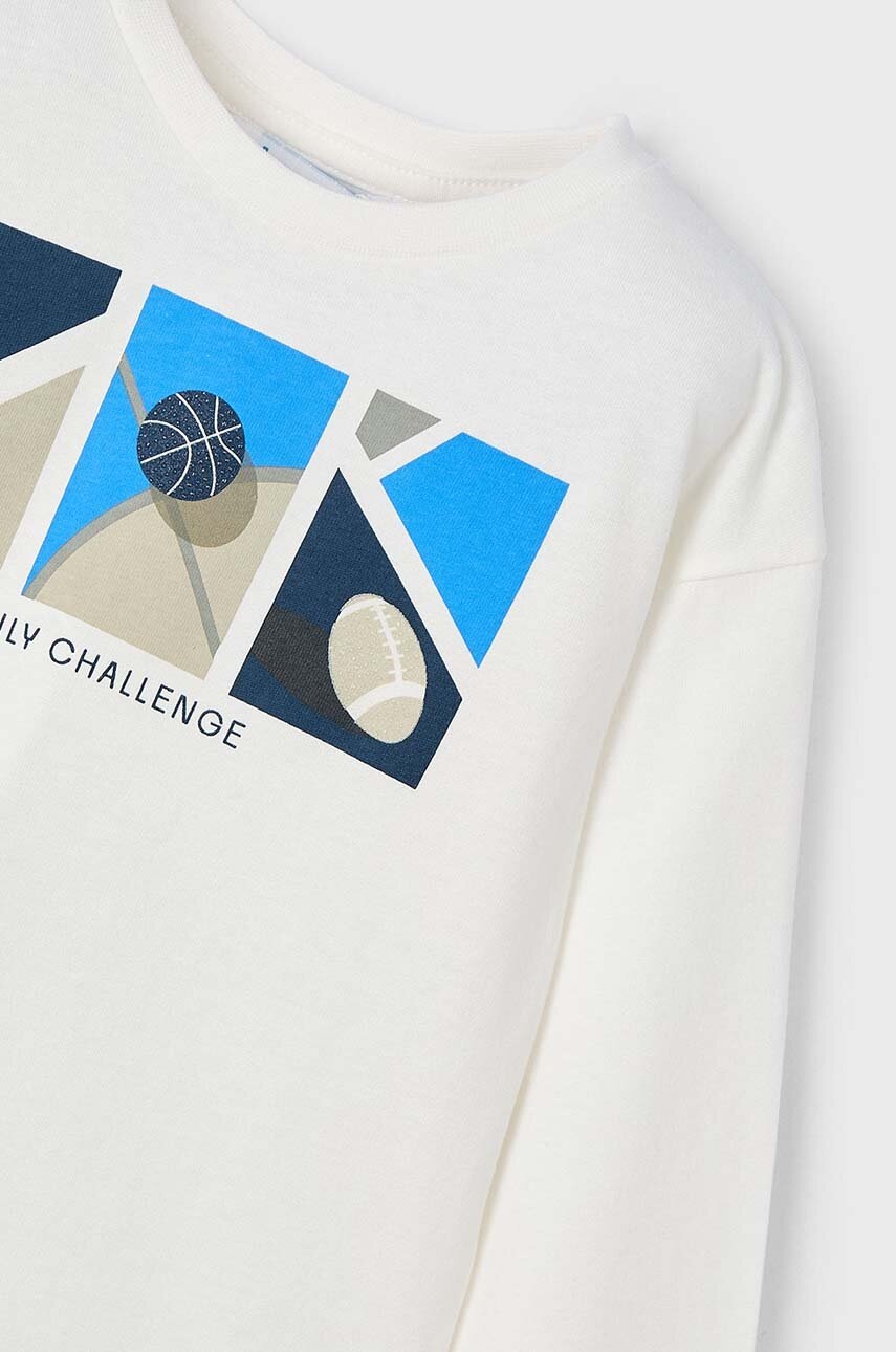 Хлопковый детский лонгслив Mayoral с принтом 4043