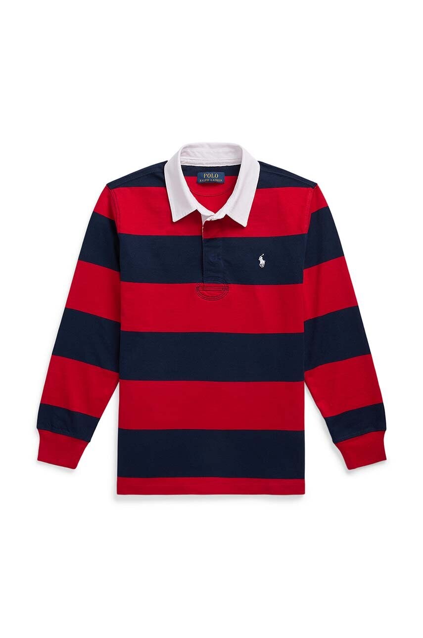

Детска блуза с дълги ръкави Polo Ralph Lauren в червено с десен 323932280003, Червен