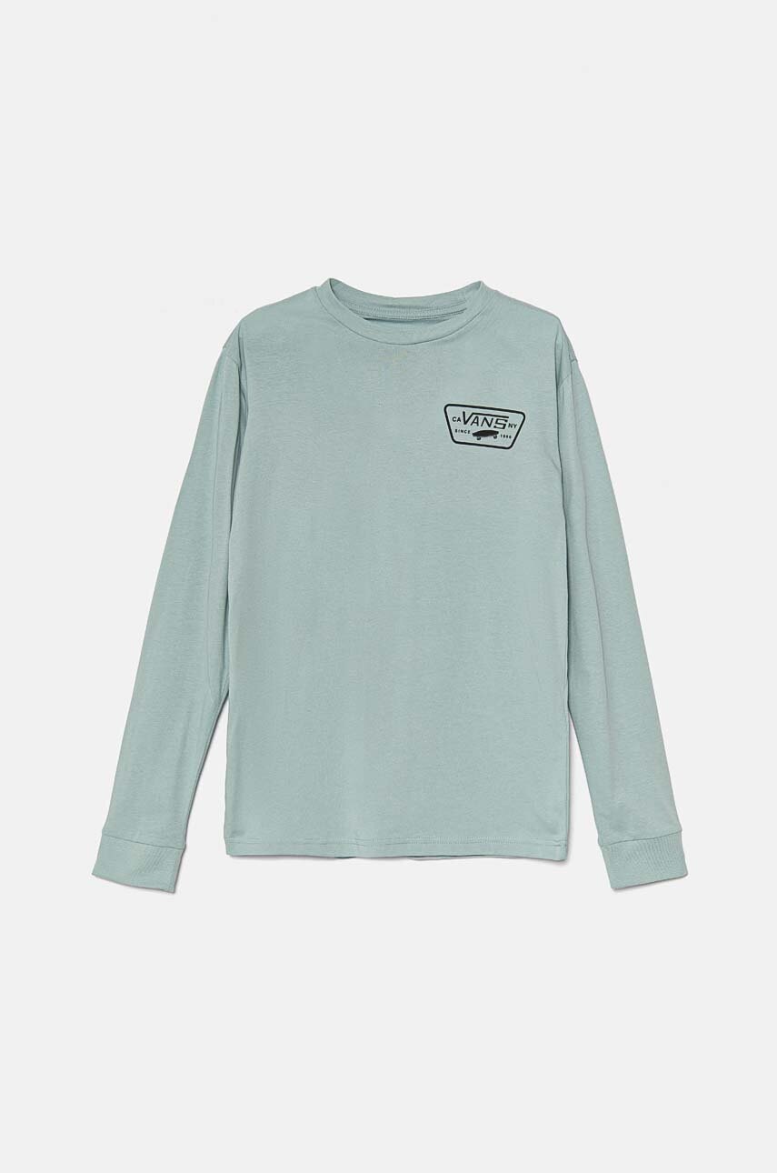 

Детска блуза с дълги ръкави Vans Full Patch Back в тюркоазено с принт VN000JCTDAZ1, Тюркоазен