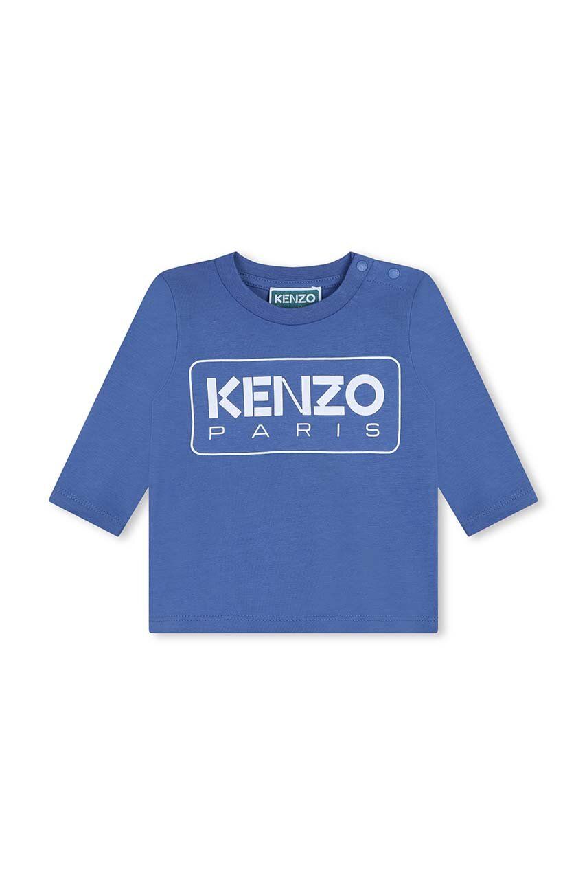 Kenzo Kids longsleeve din bumbac pentru copii cu imprimeu, K60518