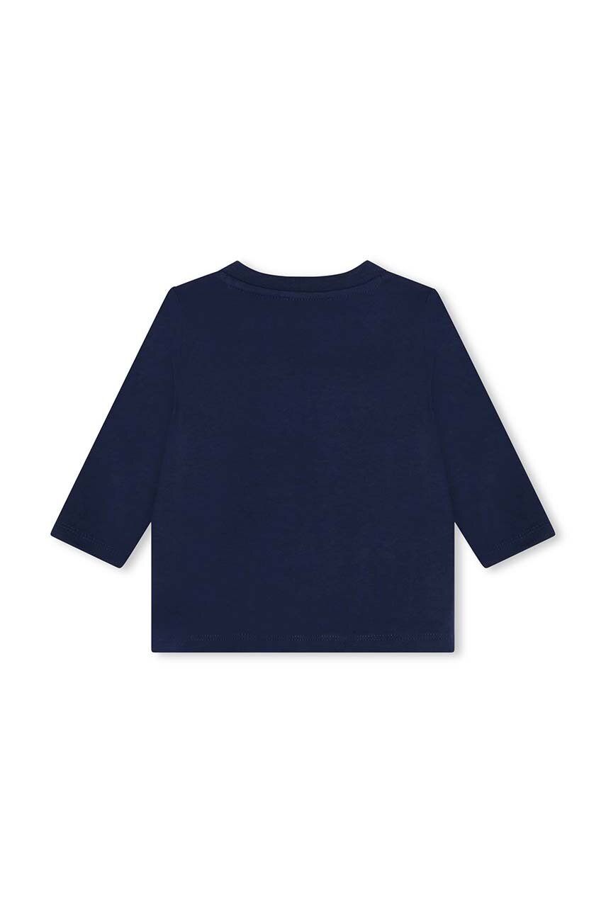 Бавовняний лонгслів для немовлят Kenzo Kids колір синій з принтом K60518
