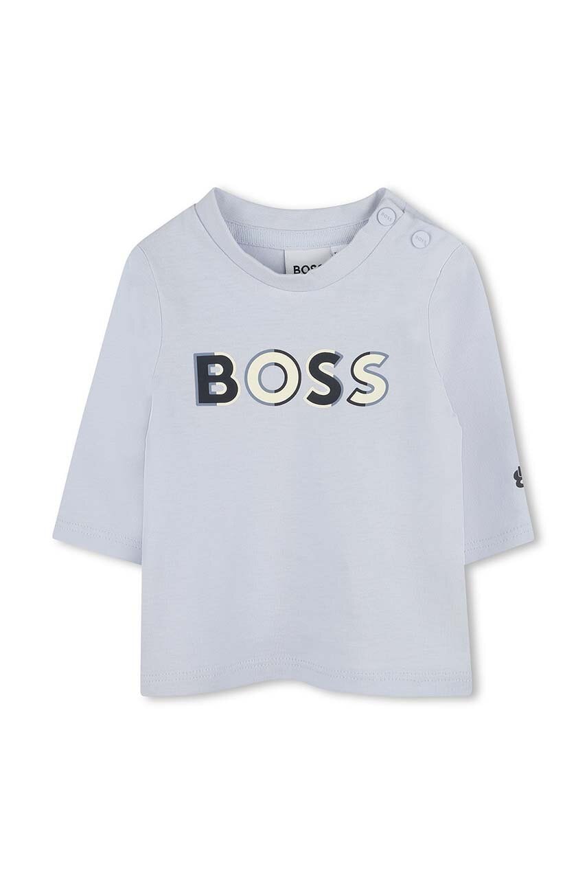 BOSS longsleeve bebelusi cu imprimeu, J51044