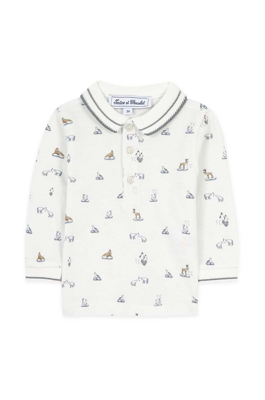 Tartine et Chocolat longsleeve din bumbac pentru bebeluși modelator, TZ11071