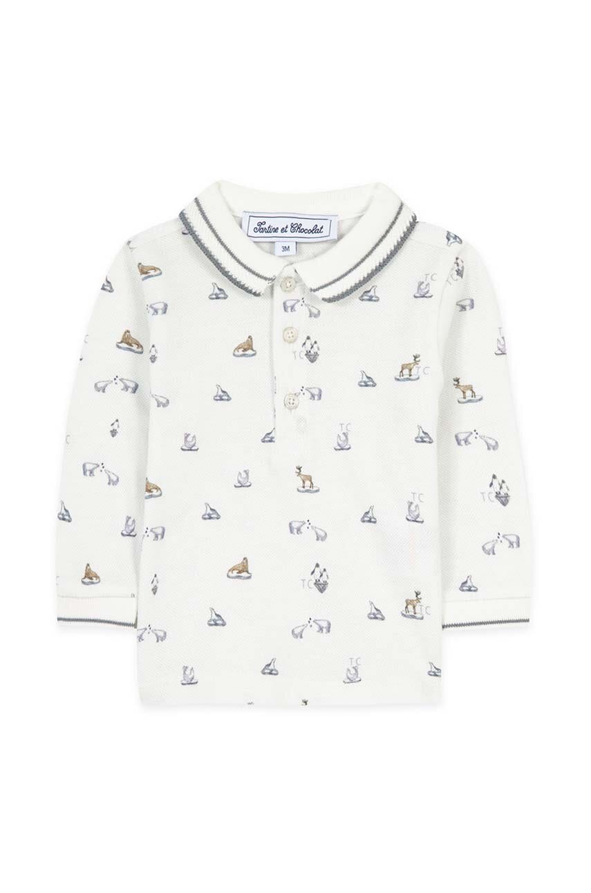 Tartine et Chocolat longsleeve din bumbac pentru bebeluși modelator, TZ11071