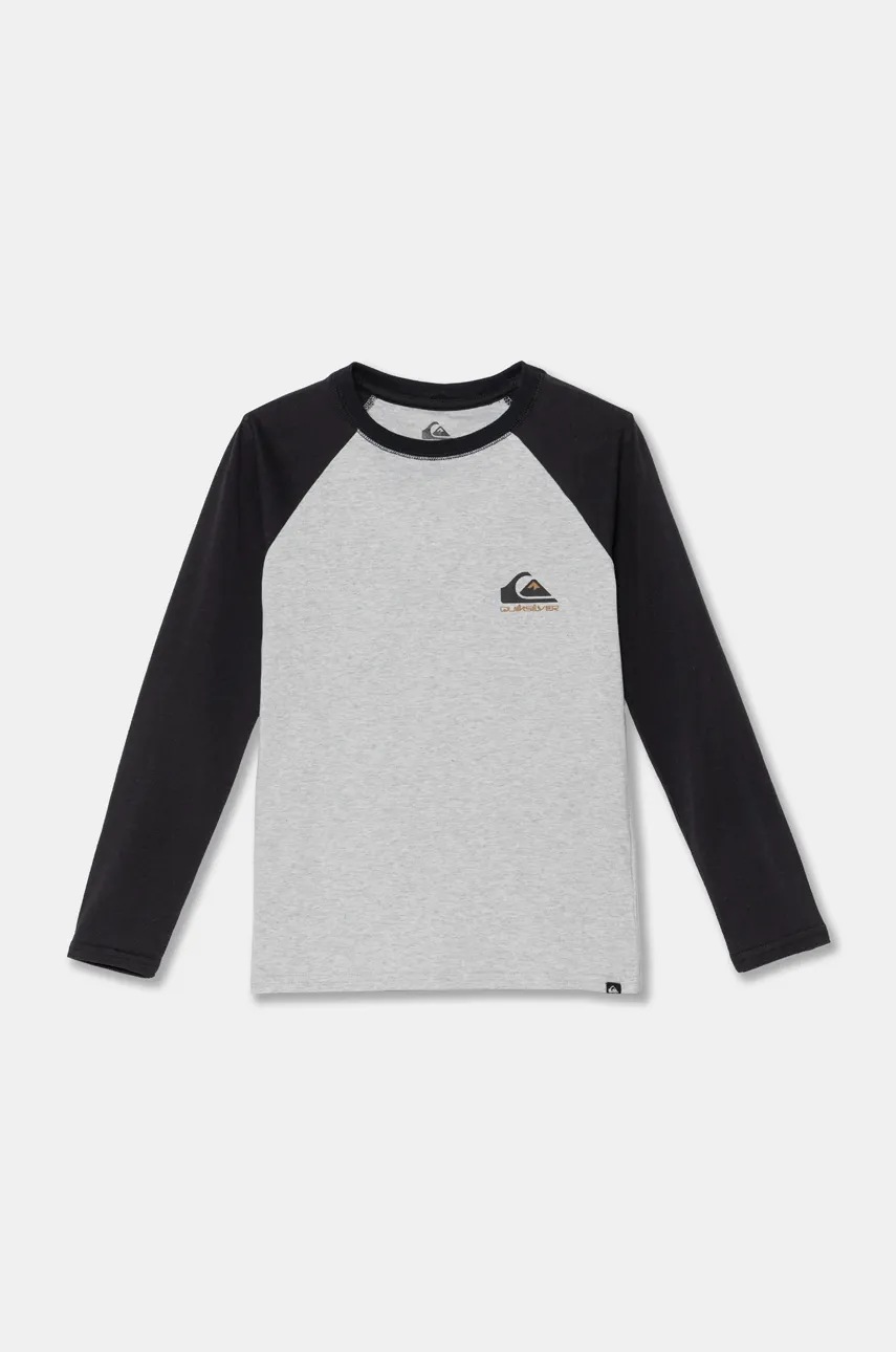 

Детска блуза с дълги ръкави Quiksilver COMP LOGO RAGLAN LS в сиво с десен EQBZT04738, Сив