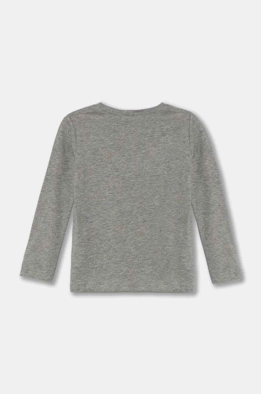 Дитячий бавовняний лонгслів Pepe Jeans CLAG LS колір сірий з принтом PB503916 Дитячий бавовняний лонгслів Pepe Jeans CLAG LS колір сірий з принтом PB503916