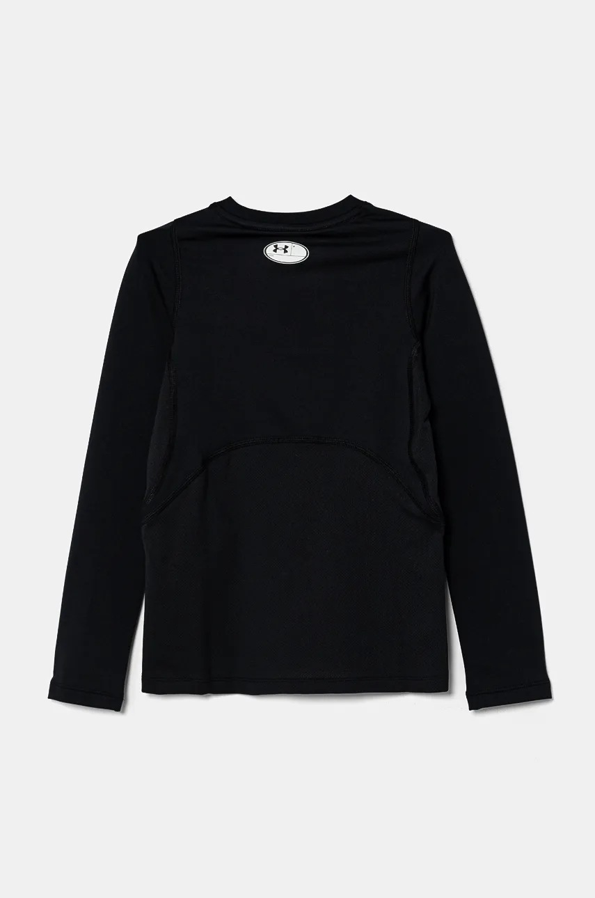 Дитячий лонгслів Under Armour CG LS колір чорний однотонний 1366372