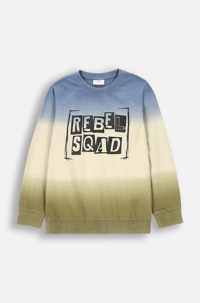 

Детска блуза с дълги ръкави Coccodrillo в зелено с принт GRUNGE SWAMP BOY JUNIOR, Зелен