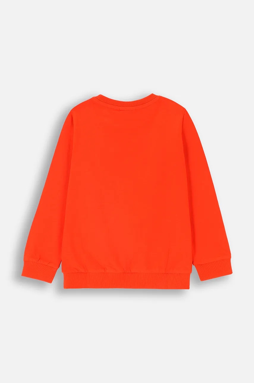 Хлопковый детский лонгслив Coccodrillo цвет красный с принтом GRUNGE SWAMP BOY KIDS Хлопковый детский лонгслив Coccodrillo цвет красный с принтом GRUNGE SWAMP BOY KIDS