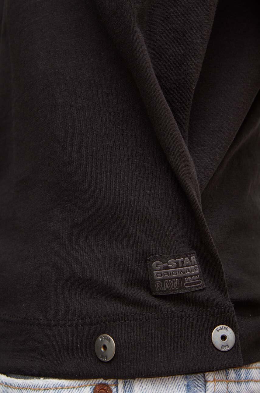 Бавовняний топ G-Star Raw колір чорний D24641-D601 