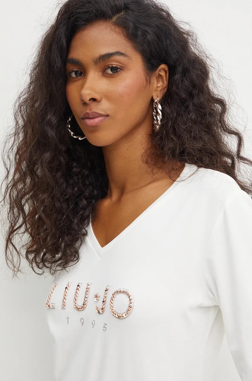 

Блуза с дълги ръкави Liu Jo в бежово TF4211 JS088, Бежов