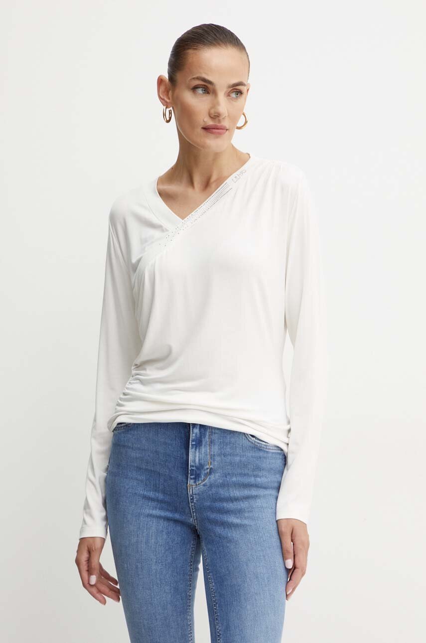 

Блуза Liu Jo в бежово с апликация TF4306 JS360, Бежов