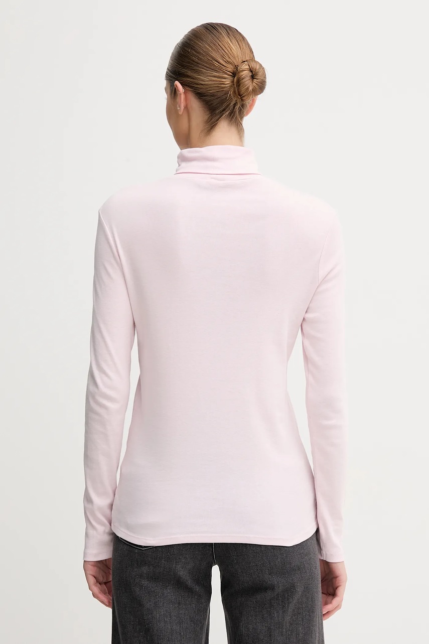 Хлопковый лонгслив United Colors of Benetton с гольфом 3GA2E2224 Хлопковый лонгслив United Colors of Benetton с гольфом 3GA2E2224