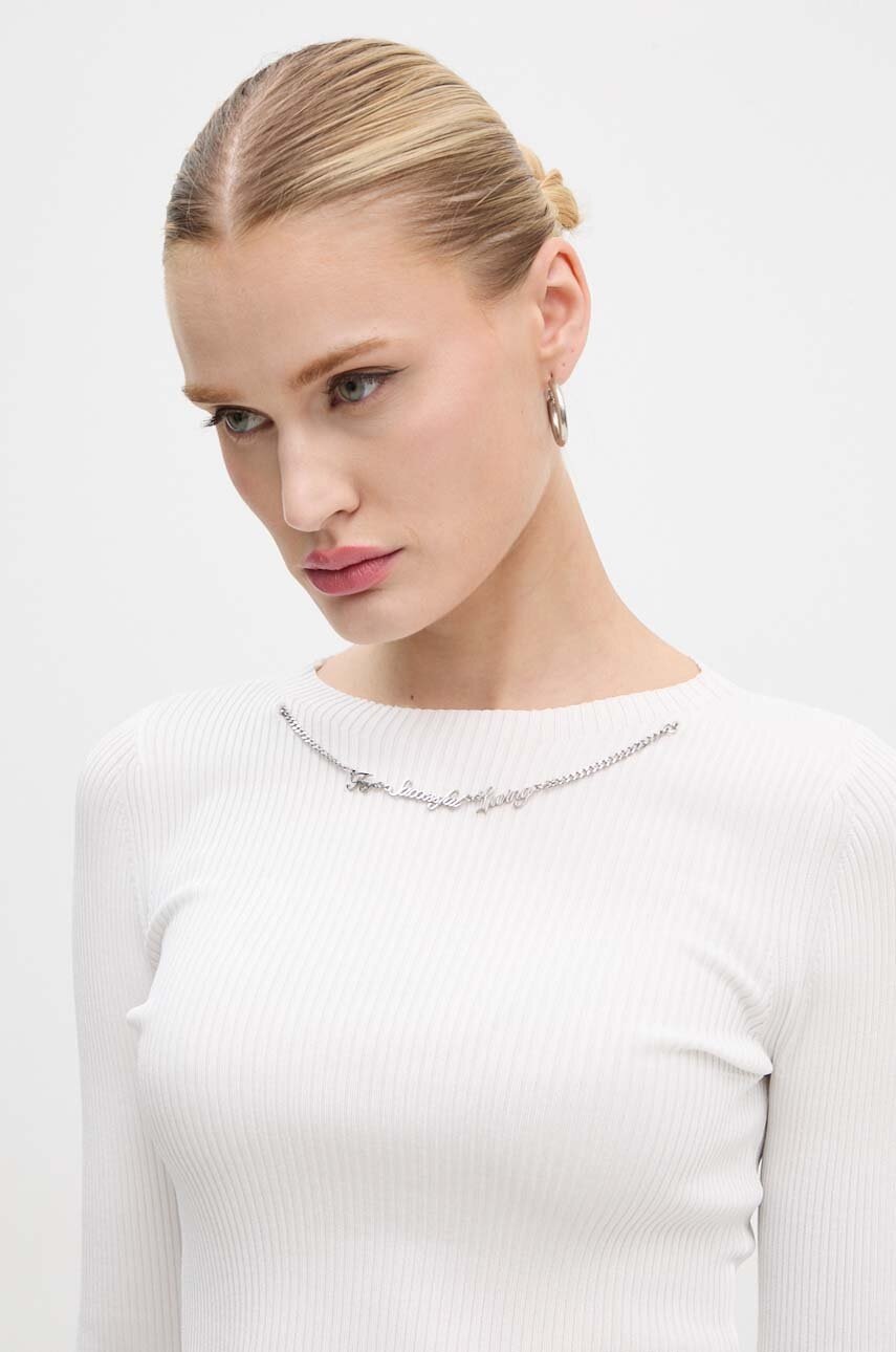 Longsleeve Diesel M-ALEA χρώμα: άσπρο, A14314.0KMAT φωτογραφία