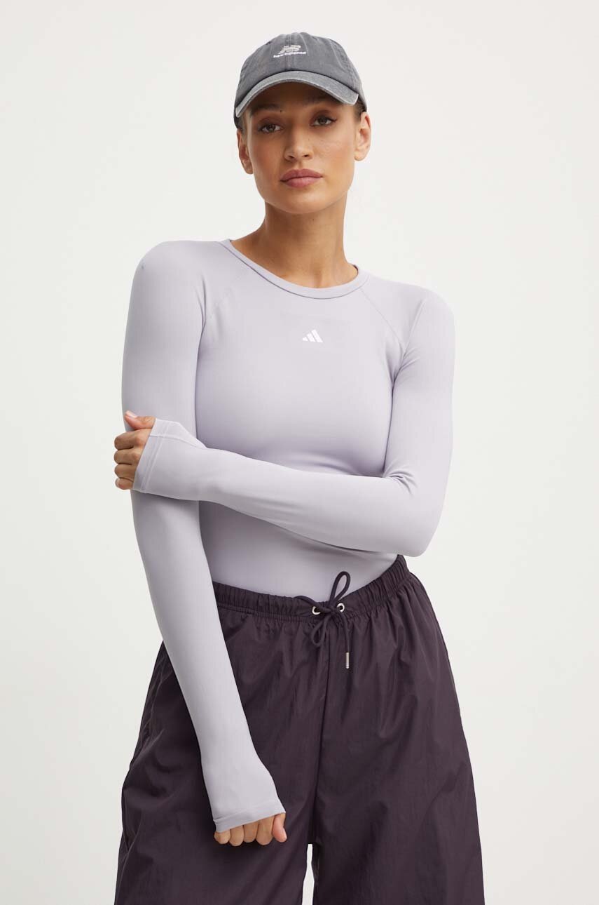 

Блуза с дълги ръкави за трениране adidas Performance Techfit в лилаво IX3262, Виолетов